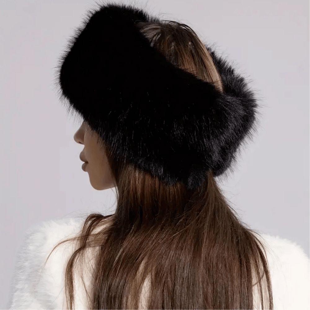 Bandeau Fourrure Noir | Frossia