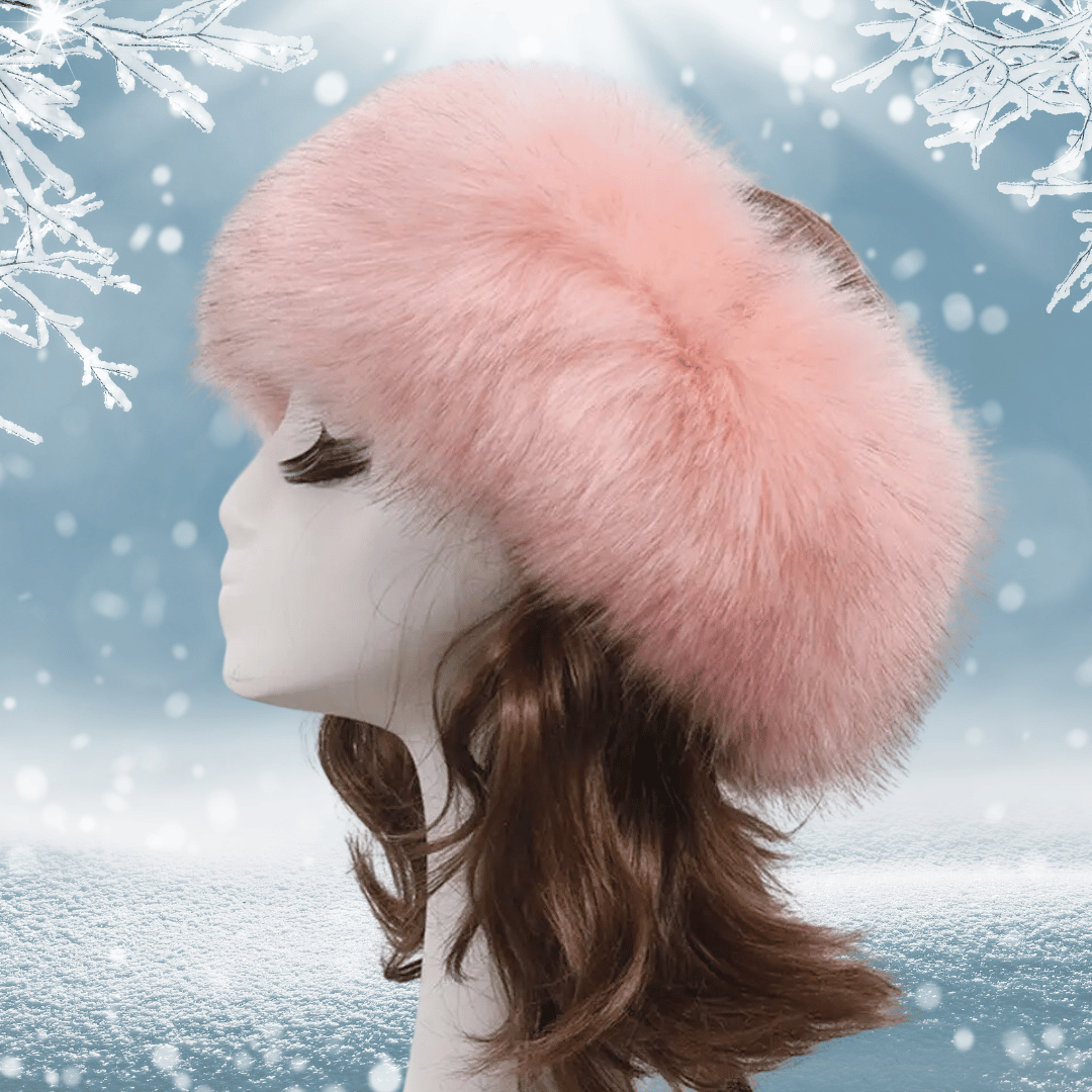 Bandeau Fourrure Rose | Frossia