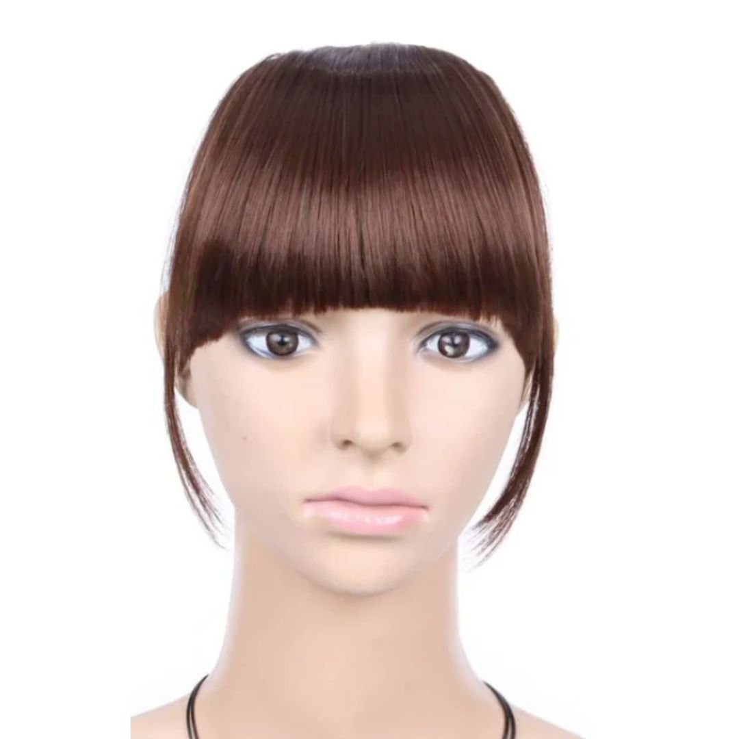 Fausse Frange Châtain Acajou | Frossia