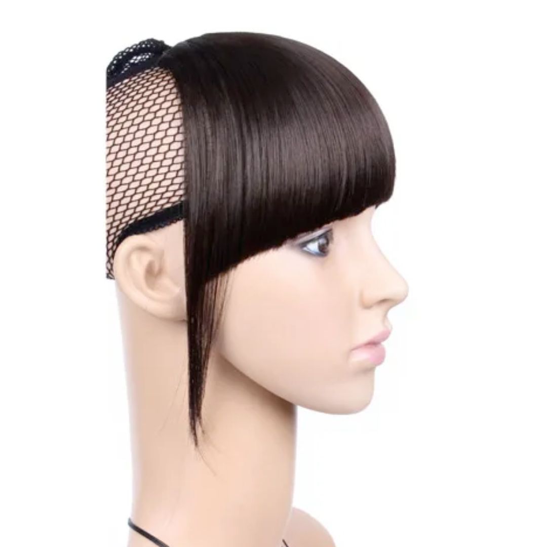 Fausse Frange Brune a Clips | Frossia