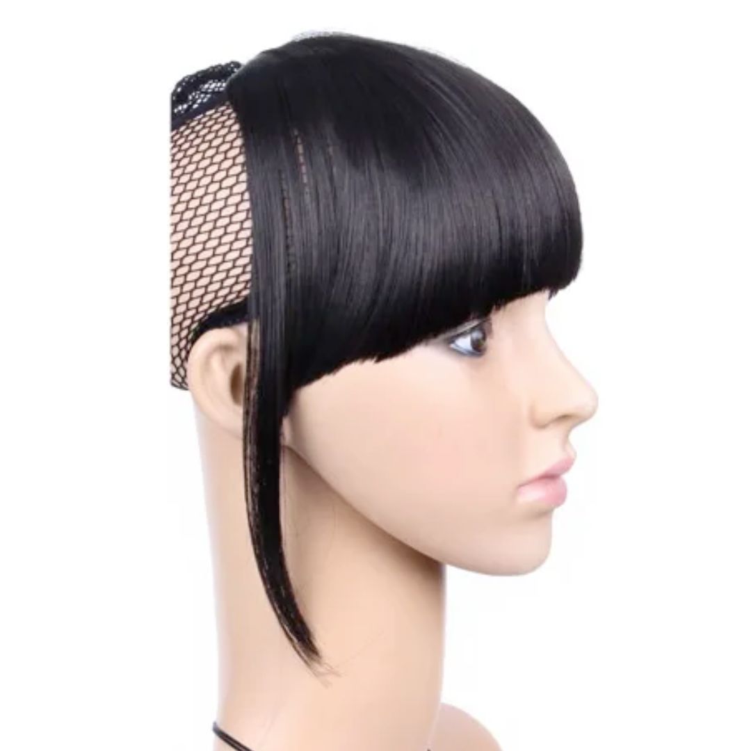 Fausse Frange Noire à Clips | Frossia