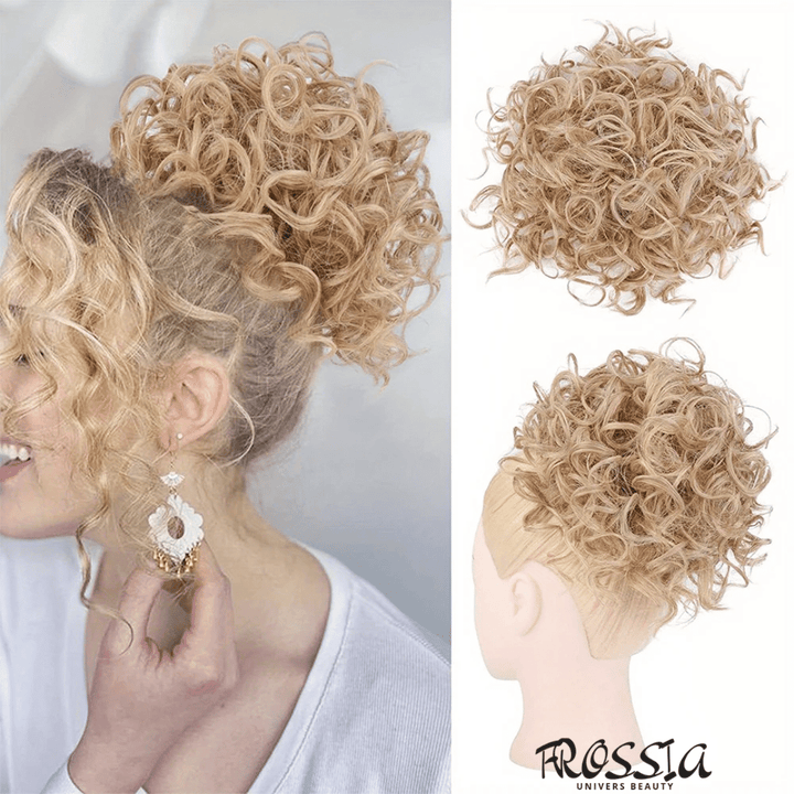 Faux Chignon Bouclé Blond | Frossia