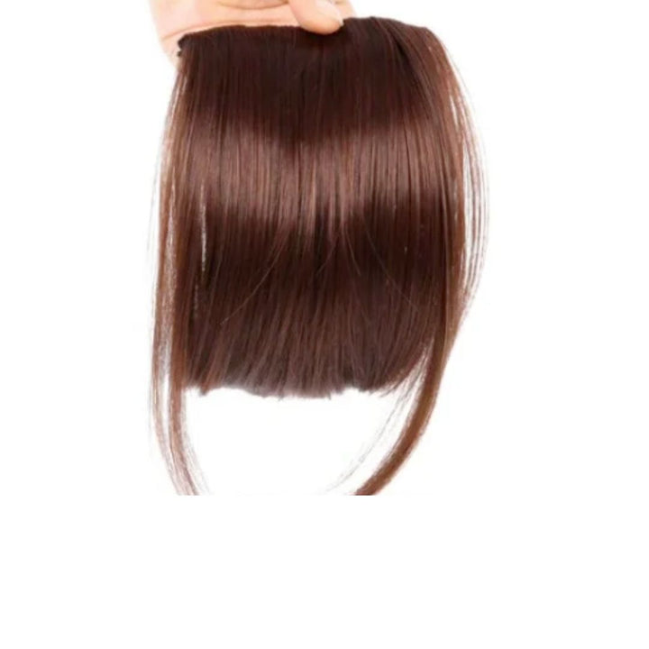 Frange Châtain Acajou a Clips | Frossia