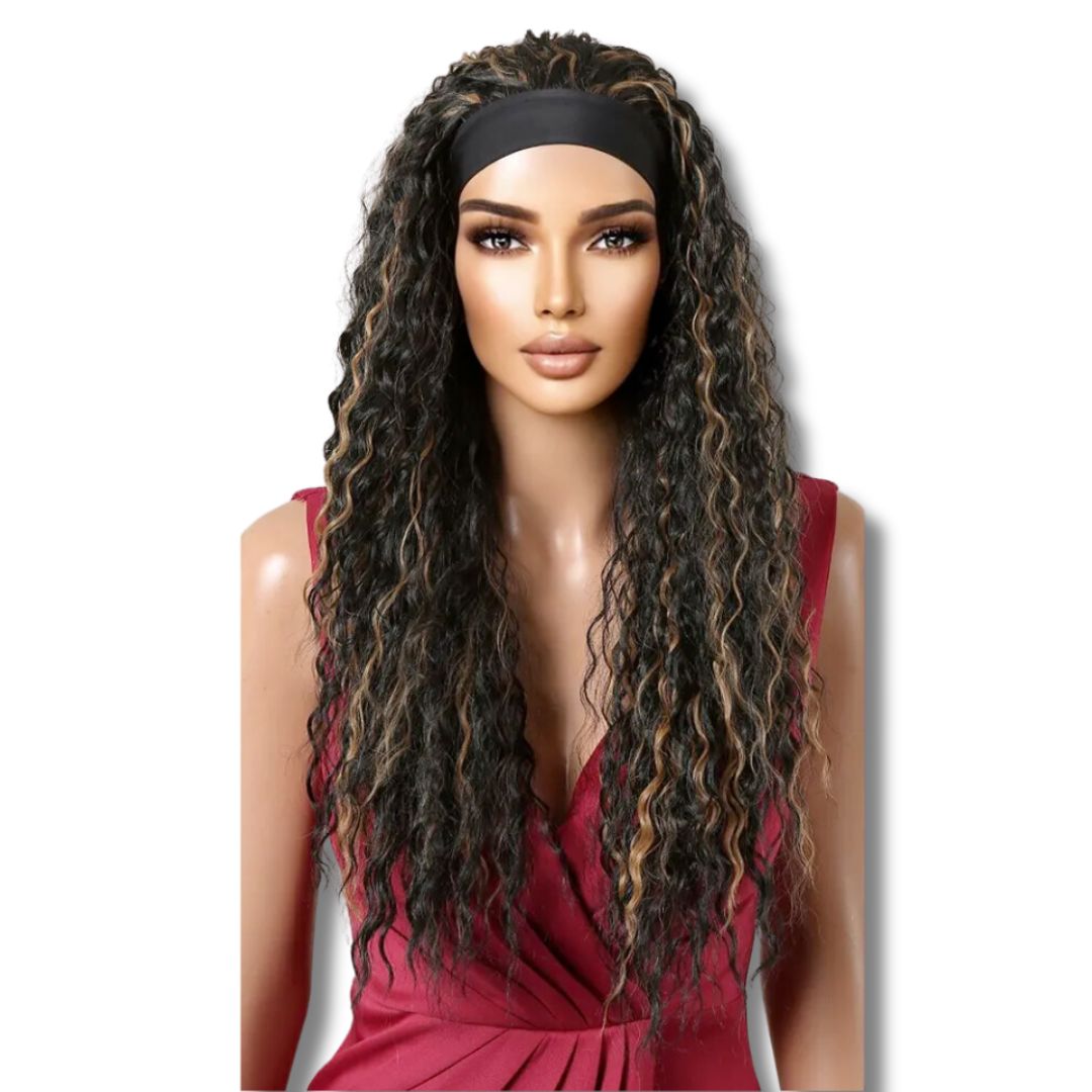 Perruque Bouclée avec Bandeau | Frossia