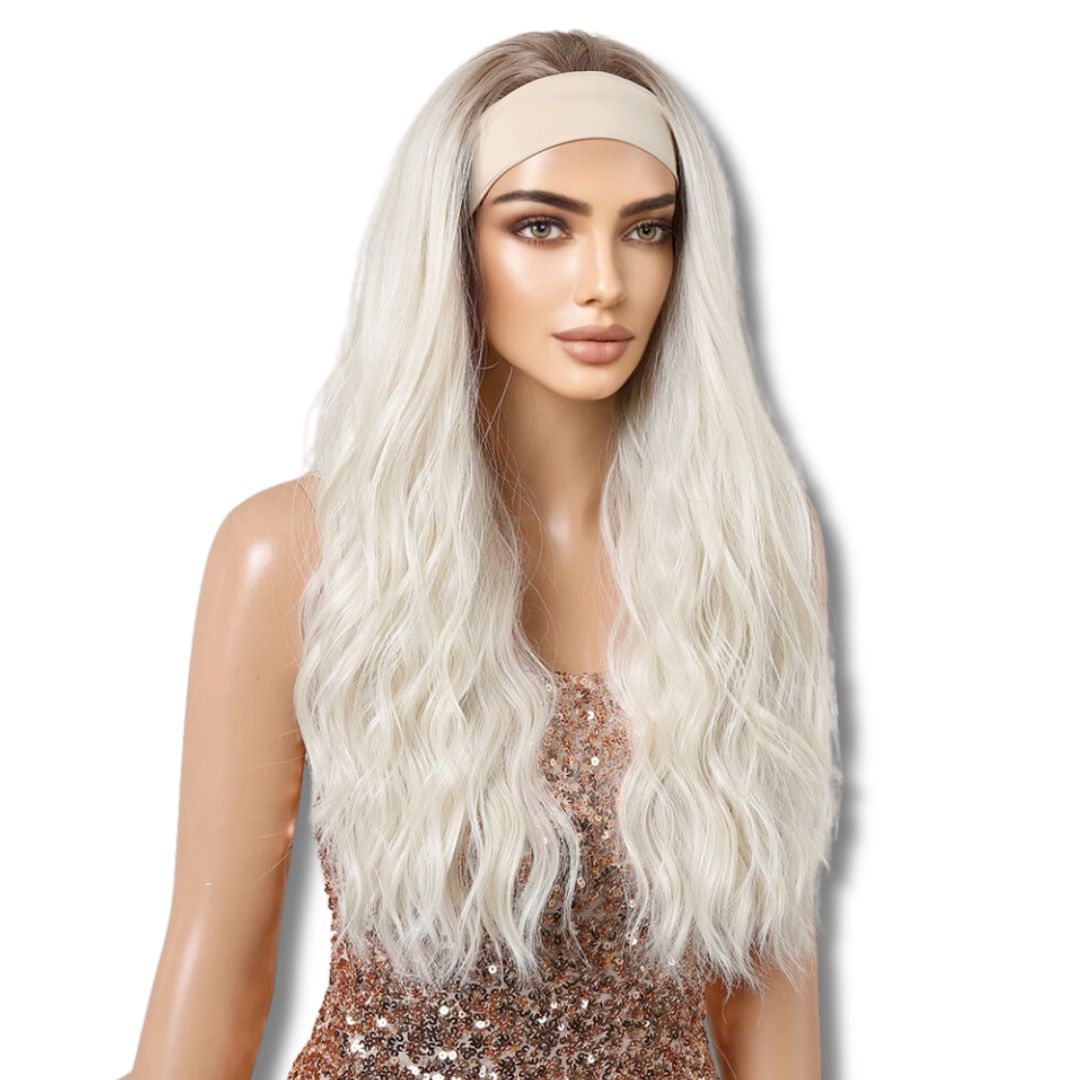 Perruque Bandeau Blonde Polaire | Frossia