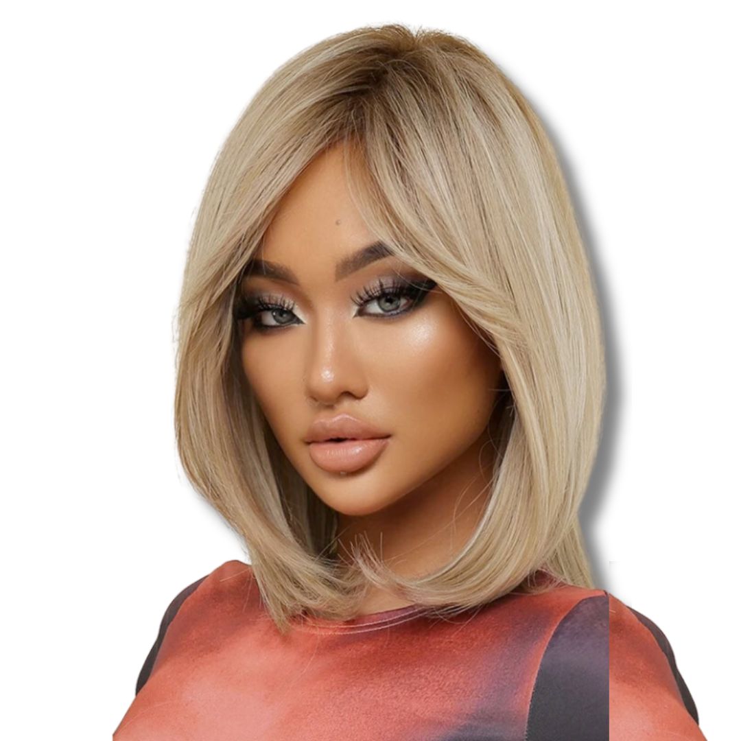 Perruque Courte Blonde | Frossia