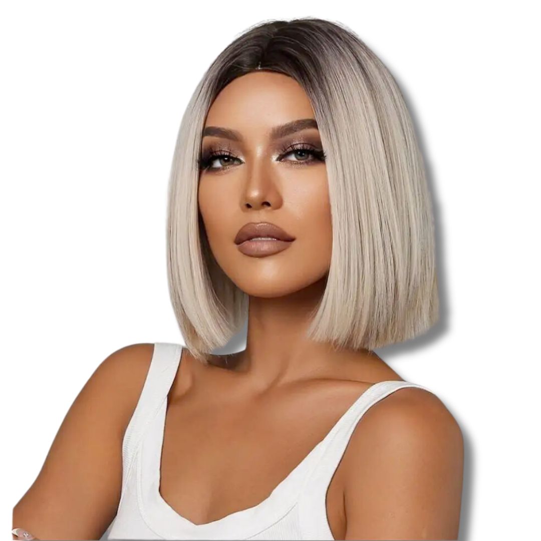 Perruque Courte Blonde Polaire | Frossia