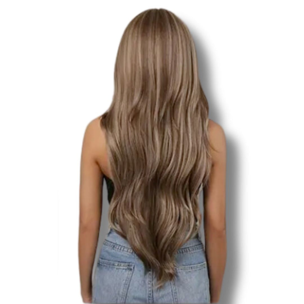 Perruque Longue Châtain Méché | Frossia