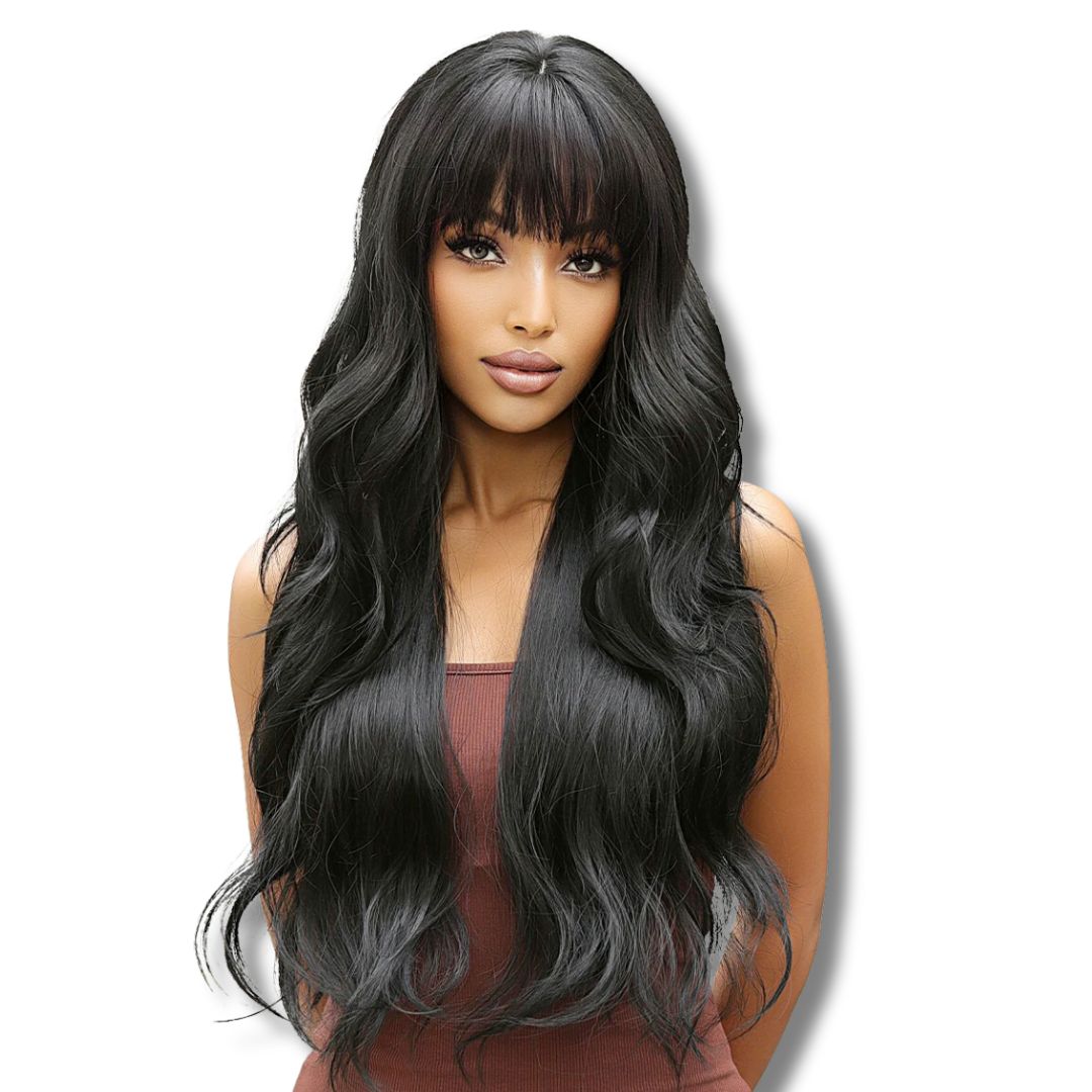 Perruque Longue Noire