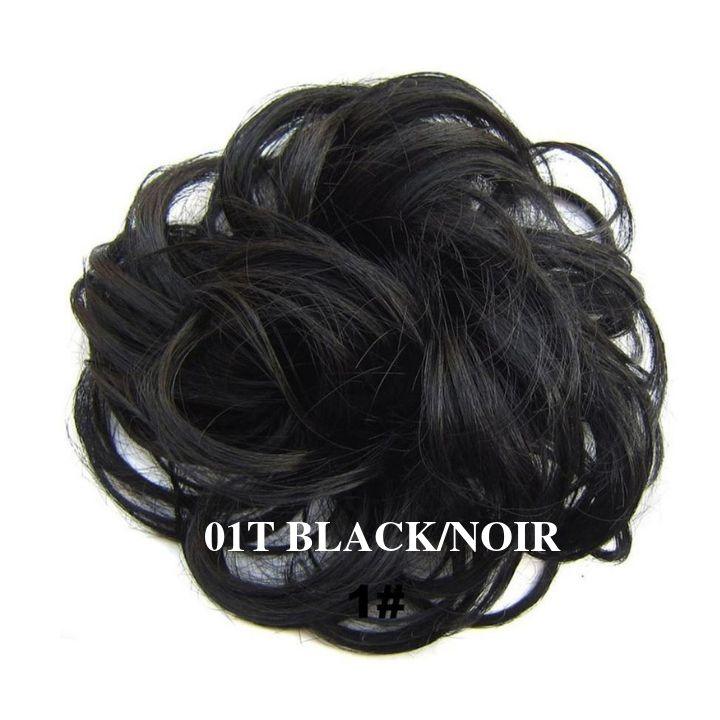 Faux Chignon Noir | Chouchou Cheveux Tendance | Frossia