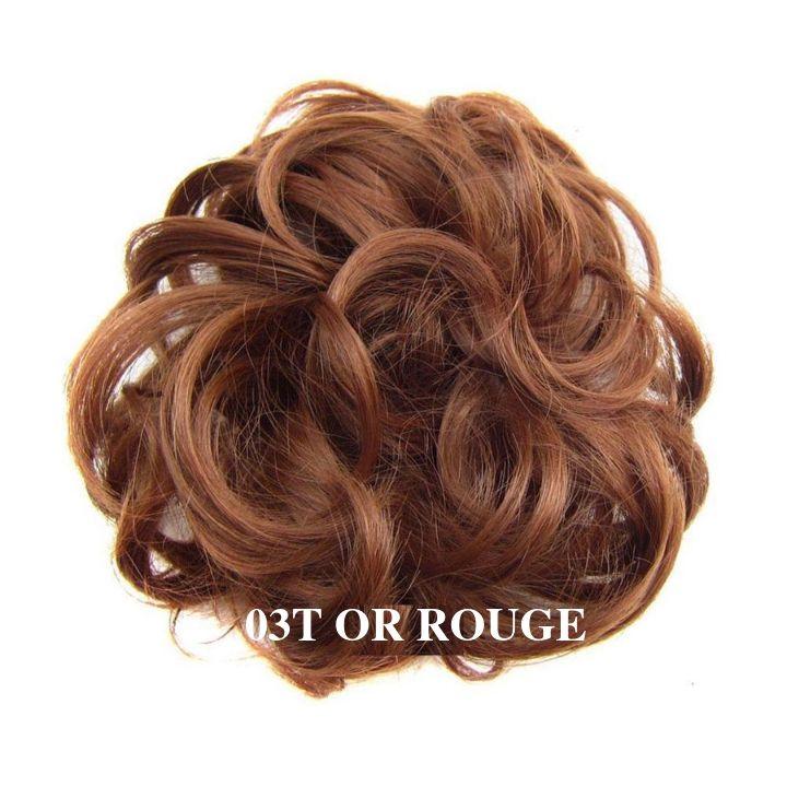 Postiche Chignon Roux | Faux Chignon Décoiffé | Frossia