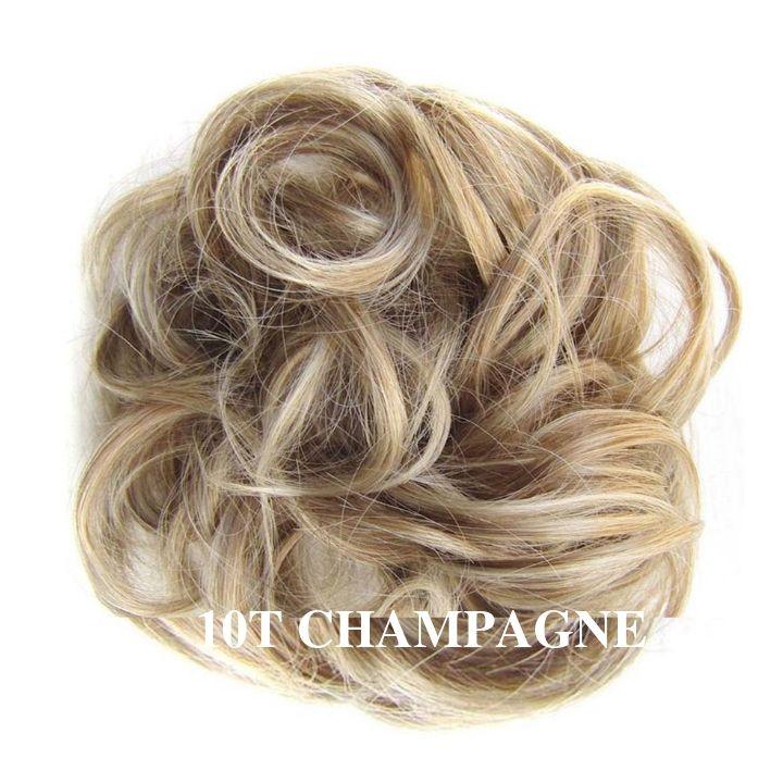 Chouchou en Faux Cheveux Blond Foncé | Frossia