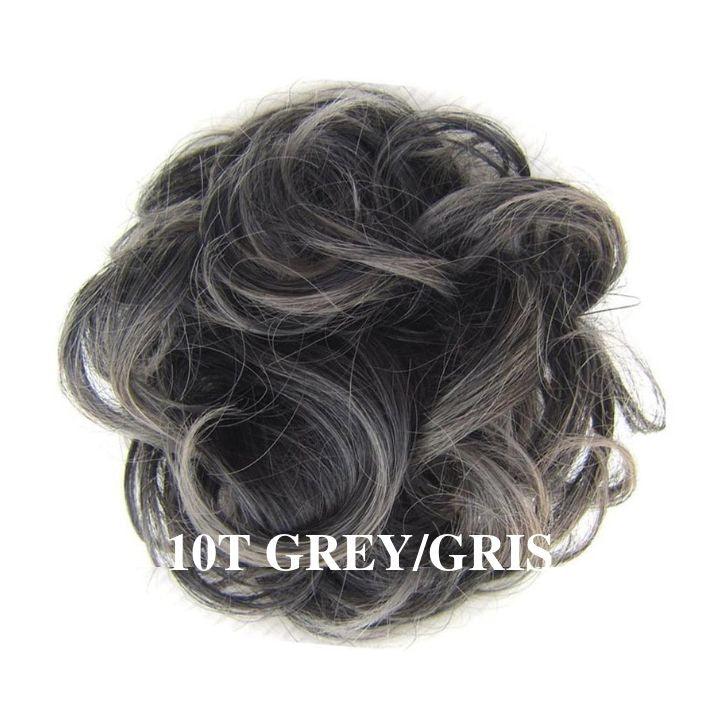 Postiche Chignon Cheveux Gris | Faux Chignon | Frossia