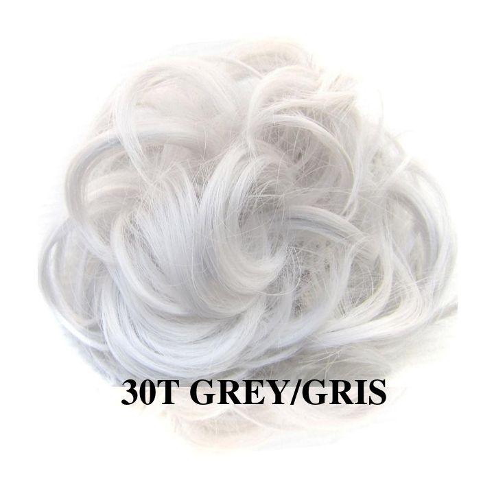 Chouchou Cheveux Chignon Gris | Frossia