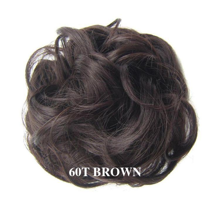 Faux Chignon Chouchou Châtain | Acheter faux chignon | Frossia