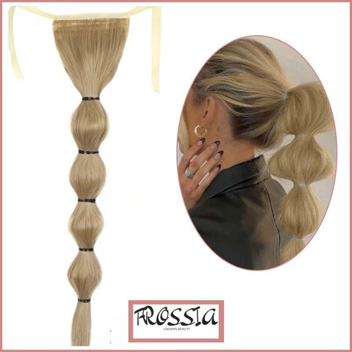 Postiche Bubble ponytail longue | bubble ponytail blonde