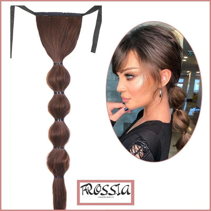 Bubble ponytail postiche | bubble ponytail braid