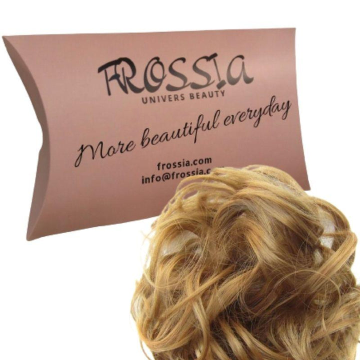 Faux chignon effet décoiffé couleur roux | Chouchou avec faux cheveux | Frossia
