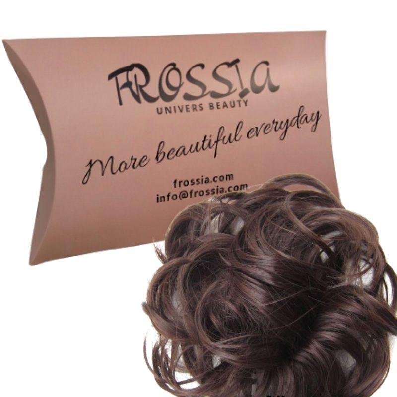 Faux Chignon Châtain | Chouchou Faux cheveux de Couleur Châtain Frossia