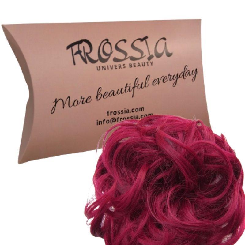 postiche chignon decoiffé rouge | Frossia