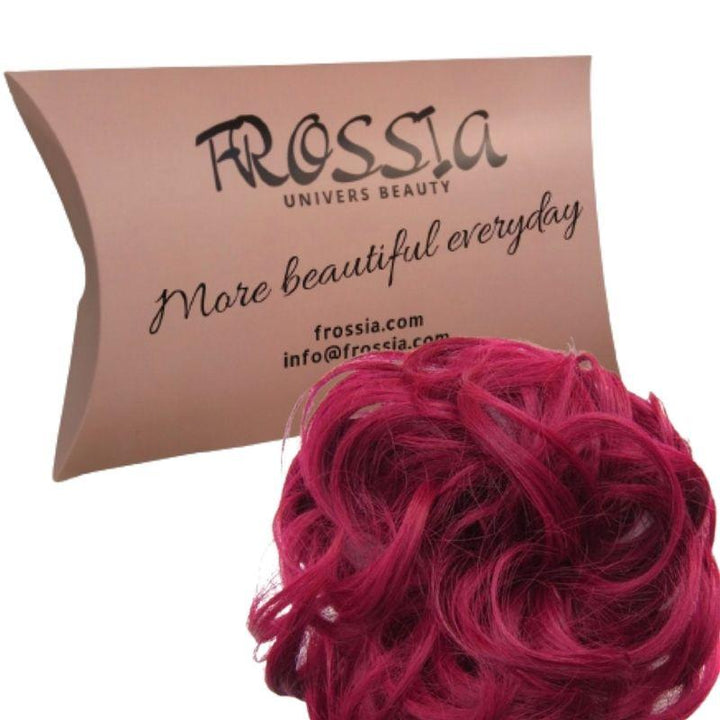 postiche chignon decoiffé rouge | Frossia