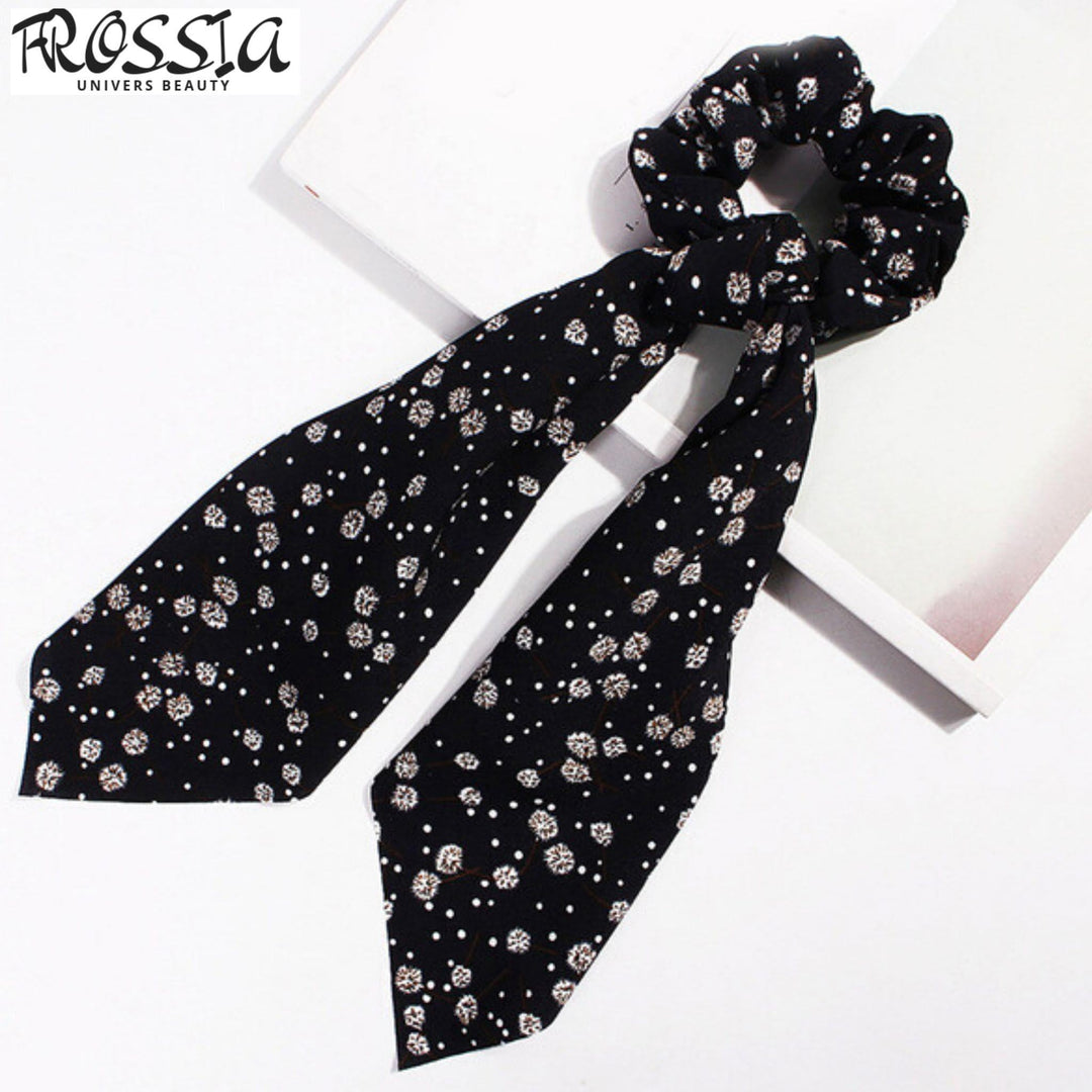 Chouchou Foulard Noir | Foulchie noir | Frossia