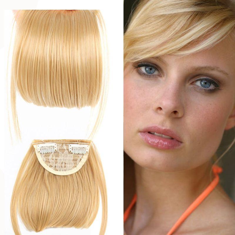 Fausse Frange Blonde Dorée | Frossia