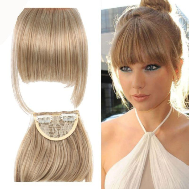 Fausse Frange Blonde | Frange à Clip | Frossia
