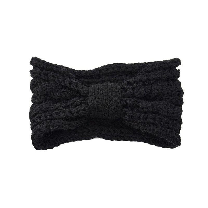 Bandeau cheveux noir | Bandeau cheveux laine