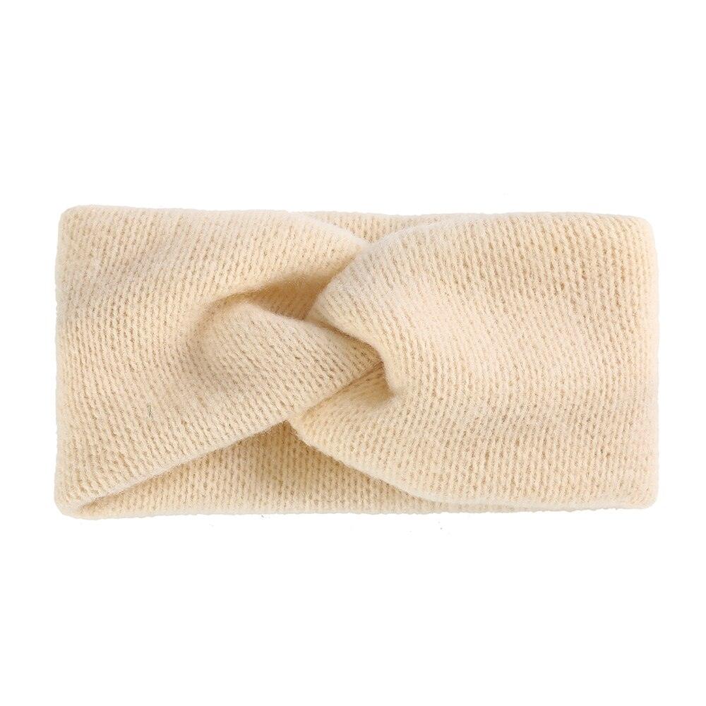 bandeau torsadé en laine pour cheveux