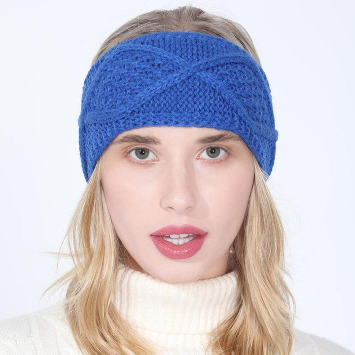 Bandeau cheveux laine bleu | Frossia