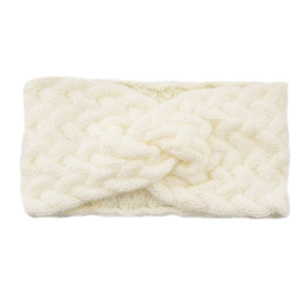 Bandeau Cheveux blanc pour l'Hiver