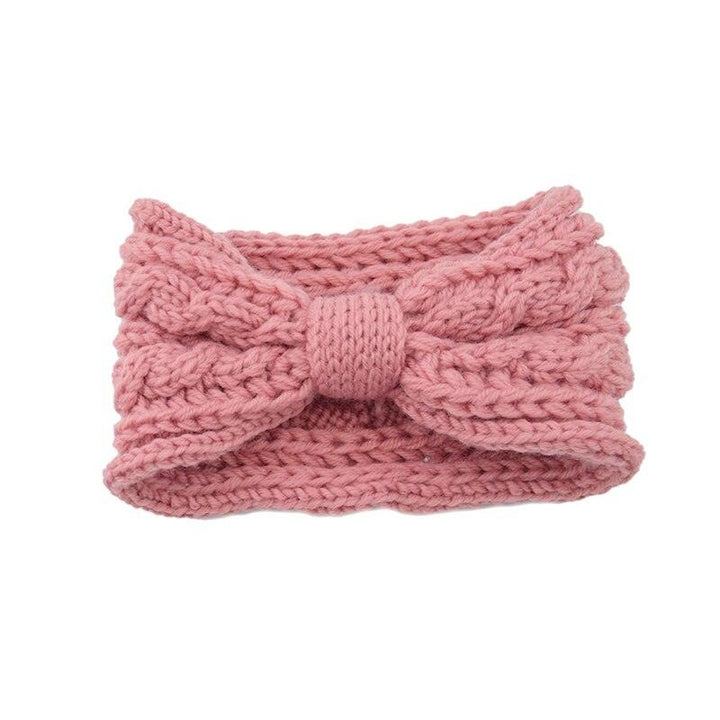 Bandeau cheveux femme rose | Bandeau cheveux laine