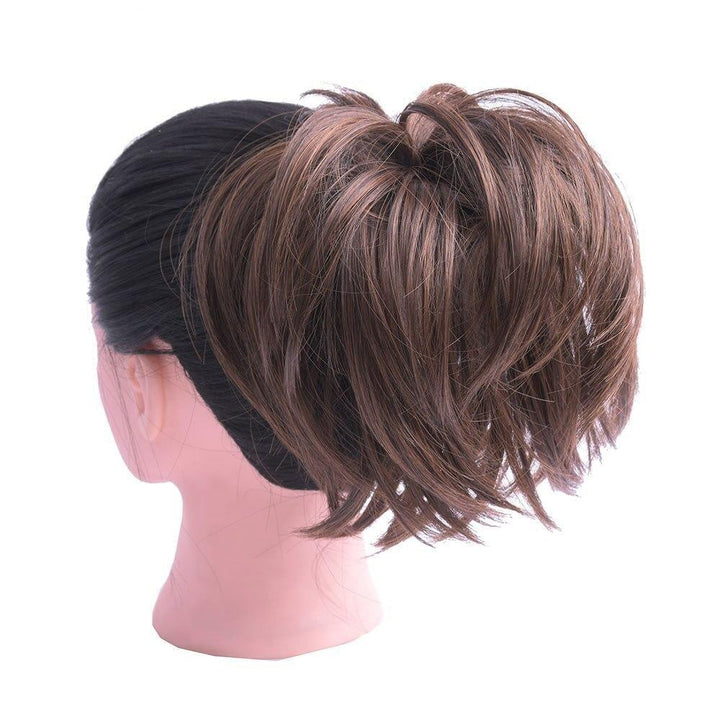 Chouchou Chignon Effet Décoiffé Châtain | Frossia