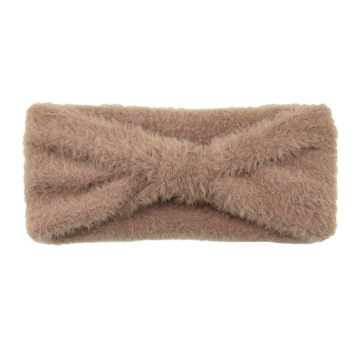 Bandeau cheveux pour hiver couleur marron