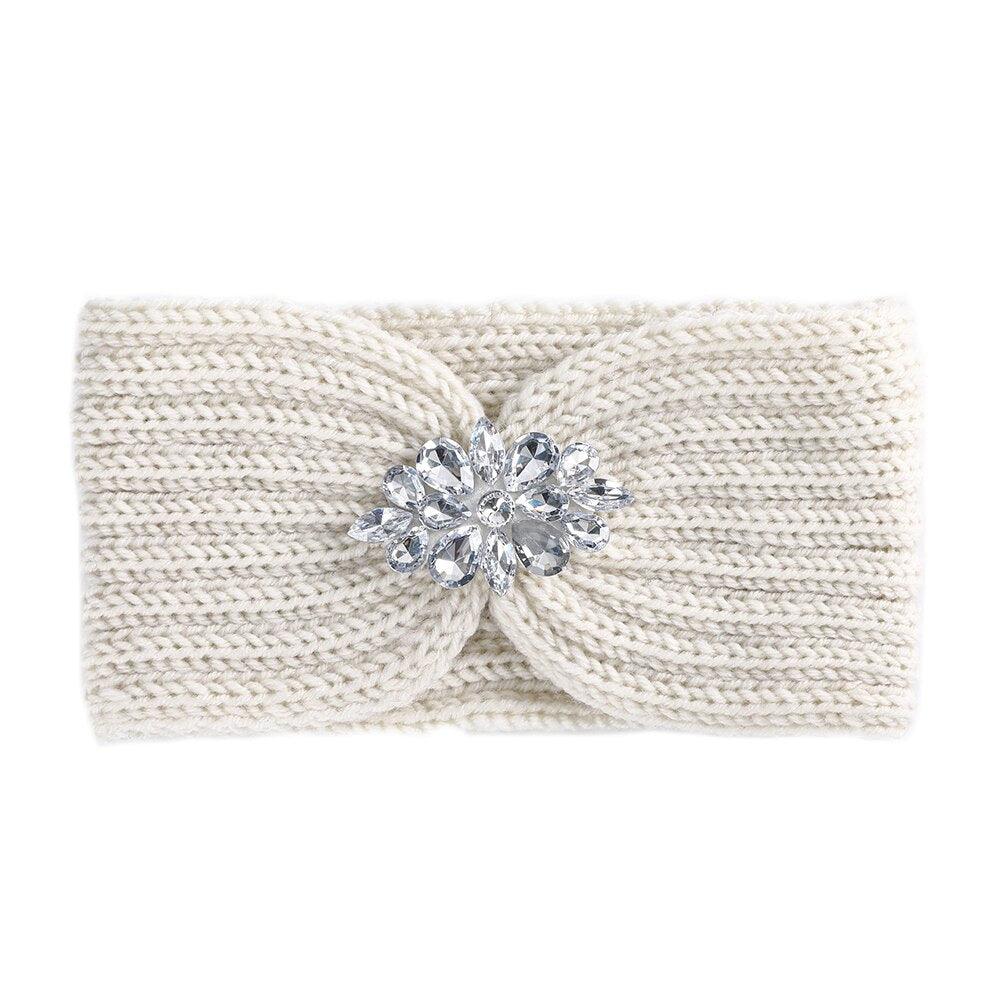 Bandeau bijoux pour cheveux blanc