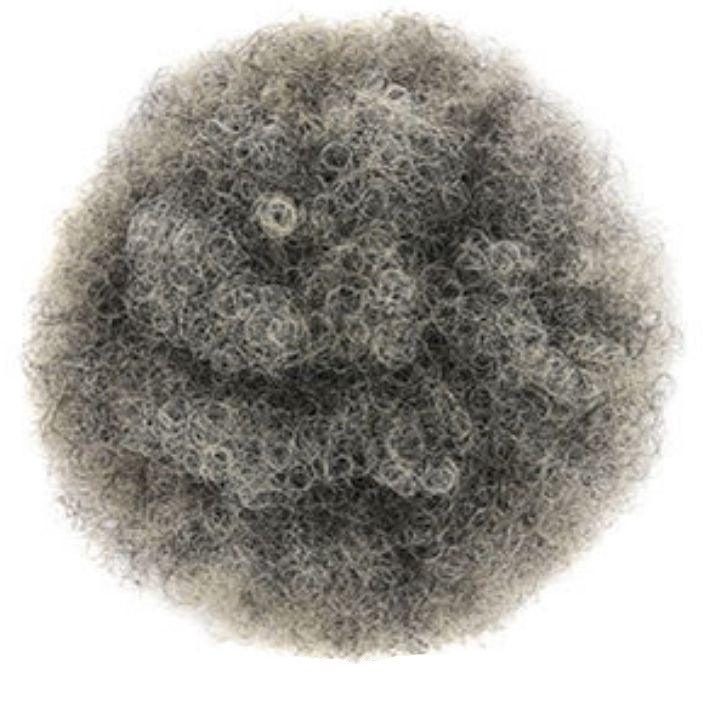 Postiche Chignon Afro Gris - Frossia