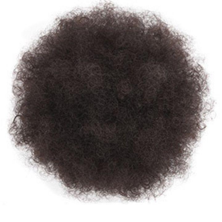 Postiche Chignon Afro Châtain Foncé - Frossia