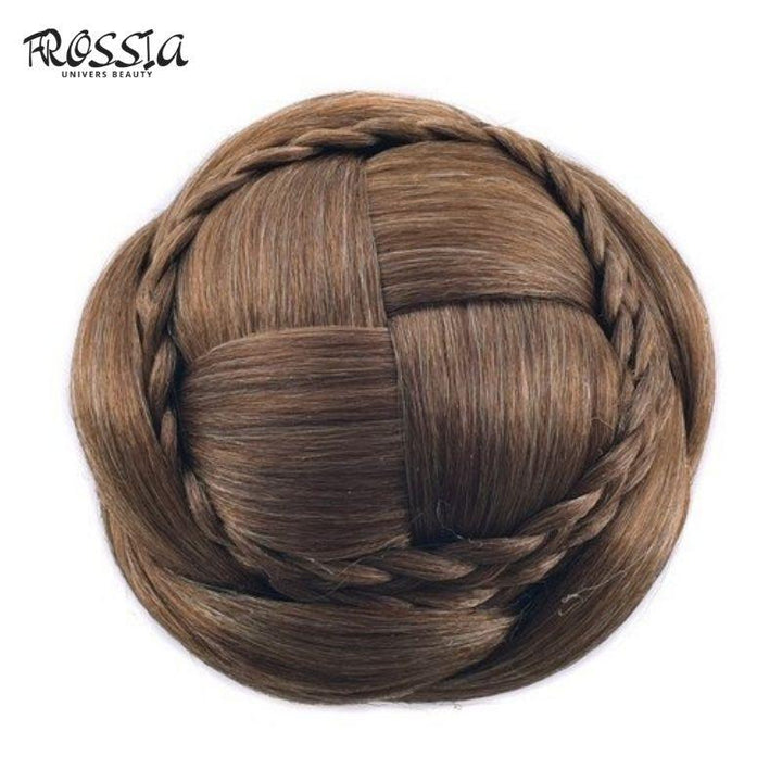 Postiche Chignon Tresse Châtain - Frossia