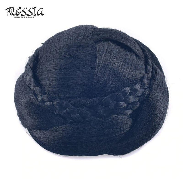 Postiche noir Chignon Natte - Frossia