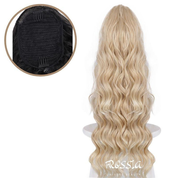 Postiche Queue de Cheval avec Élastique Blonde | Frossia