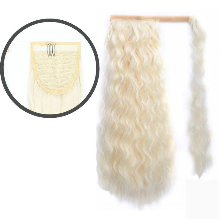 Extension Queue de Cheval à Enrouler Blond Polaire | Frossia