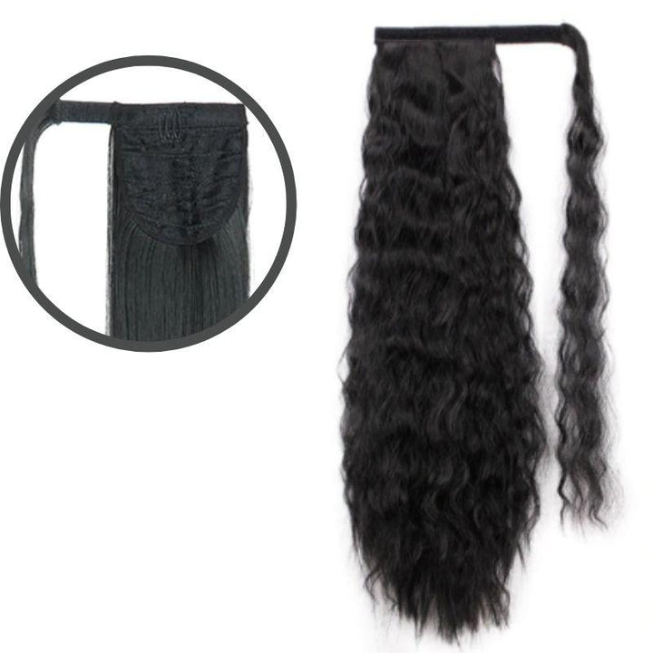 Extension Queue de Cheval à Enrouler Noir | Frossia