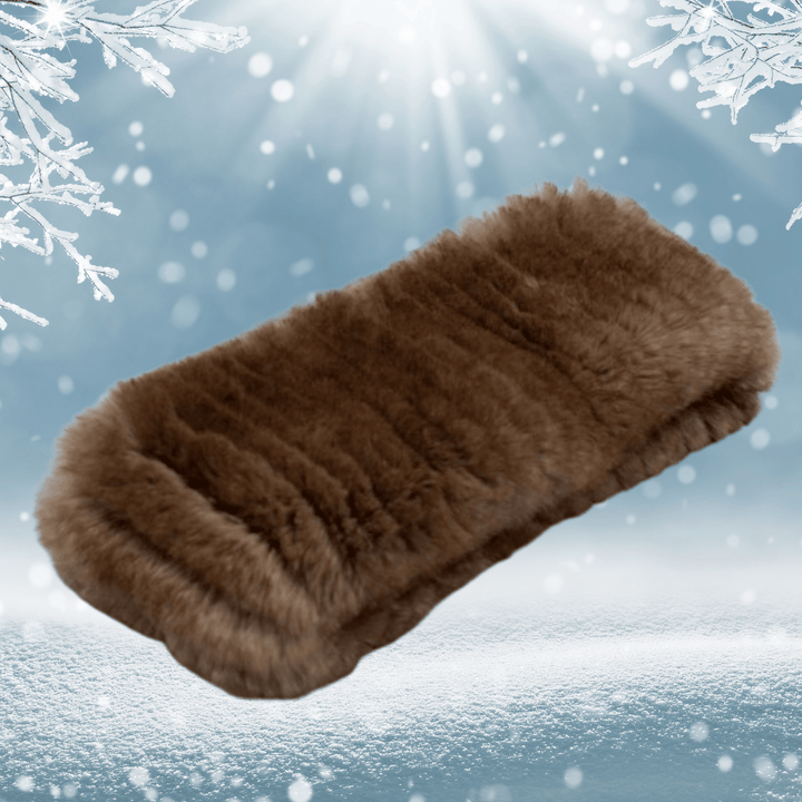 Bandeau Ski Fourrure Marron | Frossia