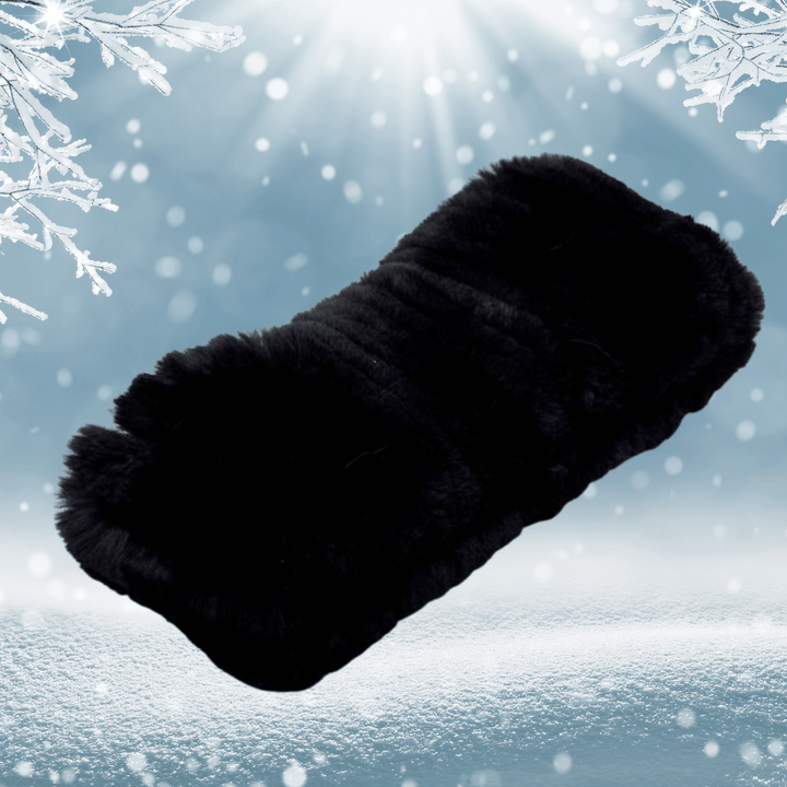 Bandeau Ski Fourrure Noir  | Frossia