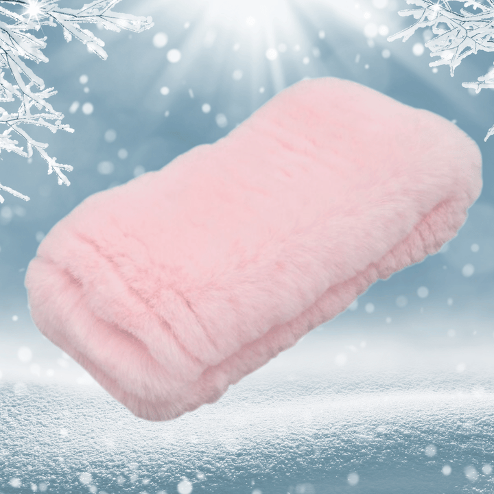 Bandeau Ski Fourrure de couleur Rose | Frossia