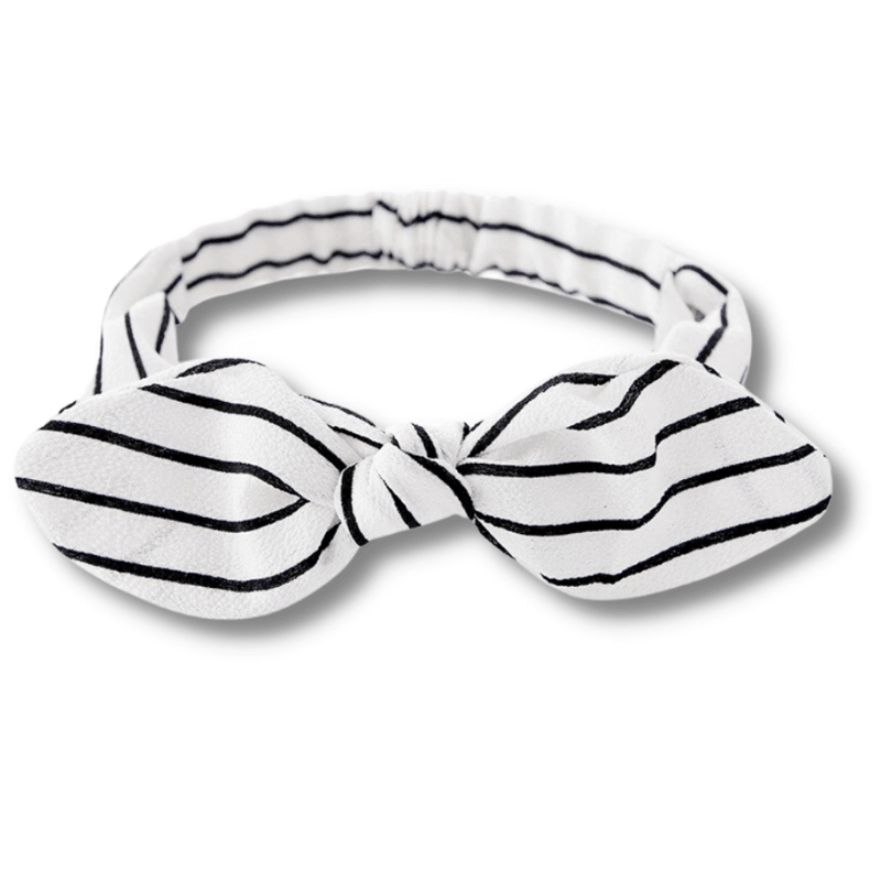 bandeau+cheveux+noeud+blanc+raye+pour+femme