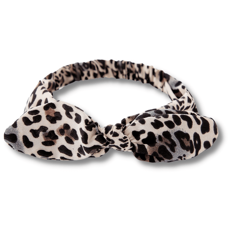 Bandeau Cheveux Noeud Léopard