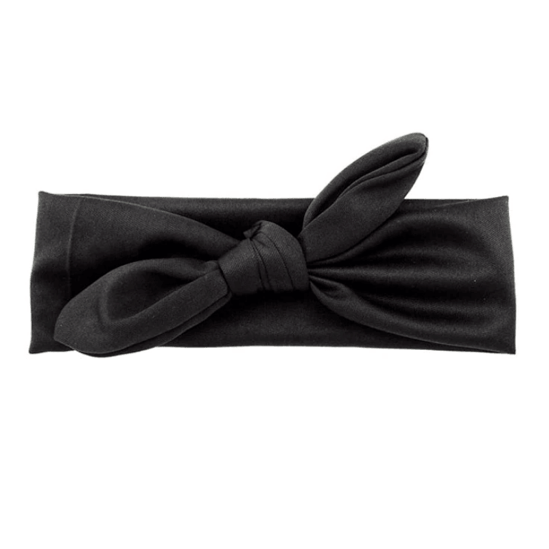 Bandeau Cheveux Noir avec Nœud