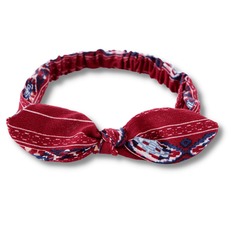 Bandeau Nœud Rouge Cheveux
